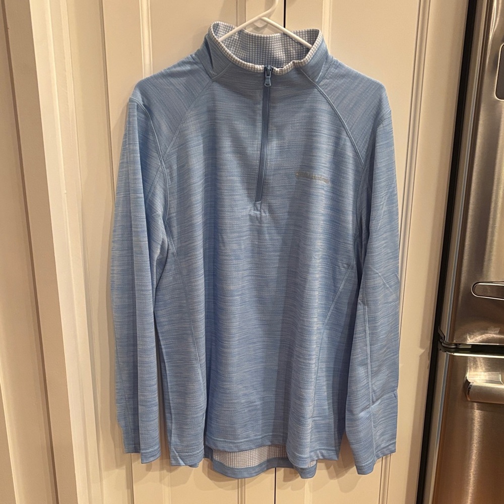 Vineyard Vines Sky Blue Quarter-Zip Sweatshirt